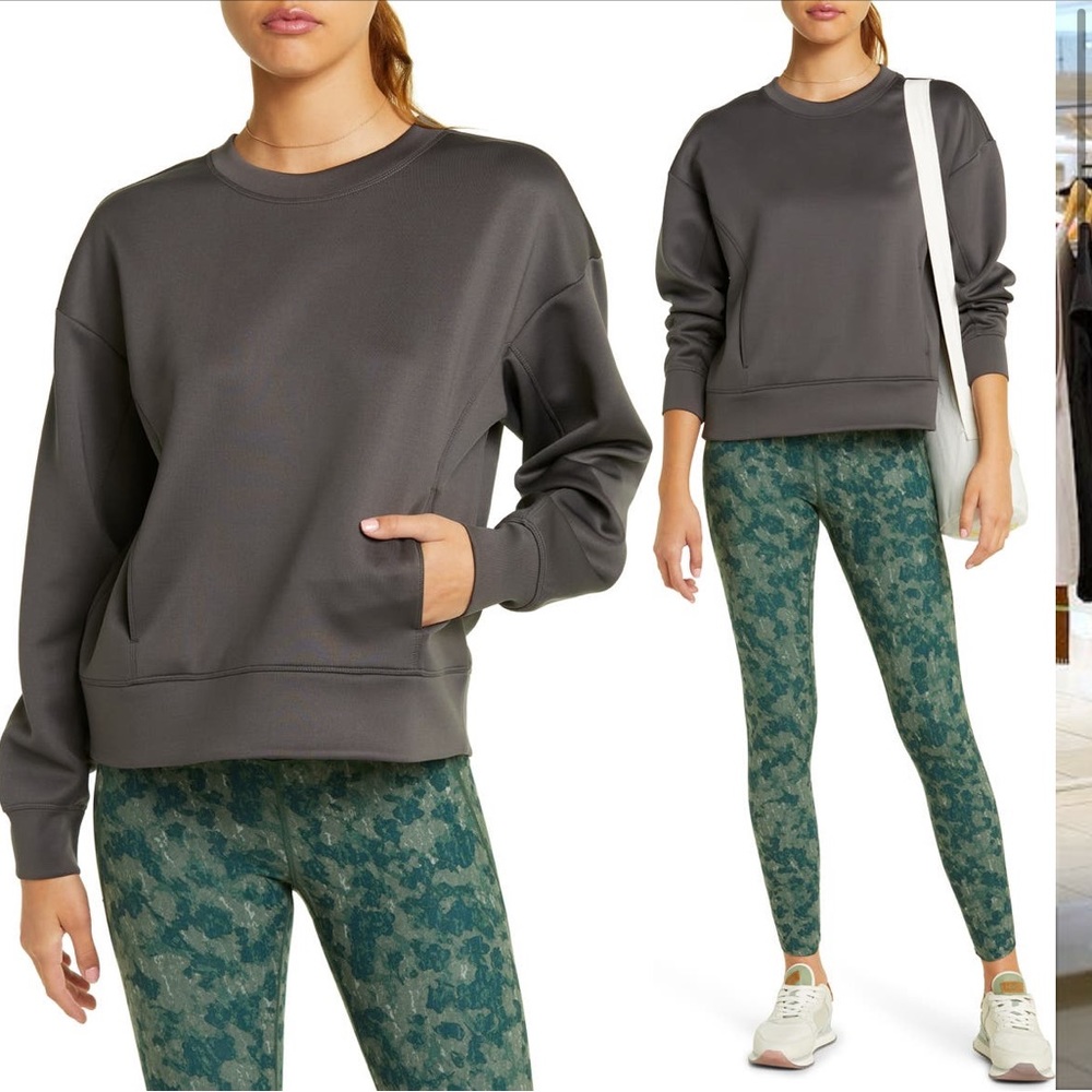 Zella luxe pocket sweatshirt NWT - M